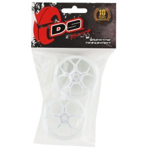 DS Racing Feathery Split Spoke Drift Rim (GLOSS 2K White) (2) (6mm Offset) w/12mm Hex