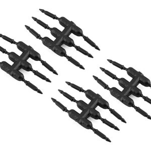 DS RACING SCALE NUT SHORT TYPE FOR DRIFT ELEMENT WHEELS (BLACK)