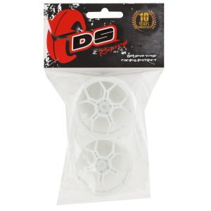 DS Racing Feathery Split Spoke Drift Rim (Matte White) (2) (6mm Offset) w/12mm Hex